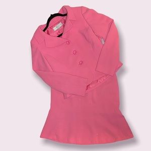 Pink Tahiti Arthur S. Levine skirt blazer two piece set